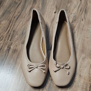 ASOS Nude Bow Ballet Flats 8W